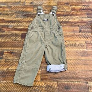 OshKosh B'gosh Khaki Overalls - Size 2T